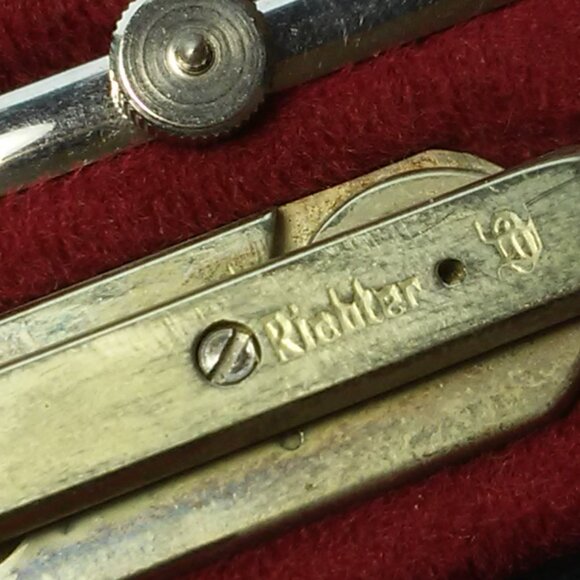 Vintage Drafting Technical Drawing Instruments Compass Set Richter Kopernikus XI - Picture 2 of 9
